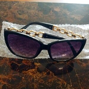 Black and Gold Sunglasses